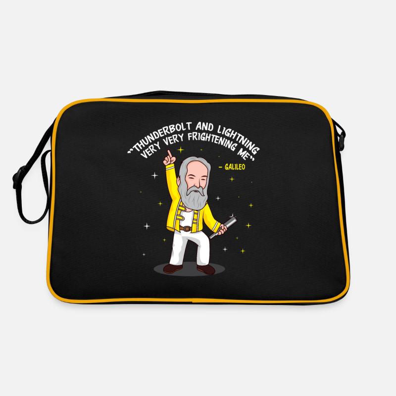 Thunderbolt And Lightning Galileo Humor Atheist Retro Tasche