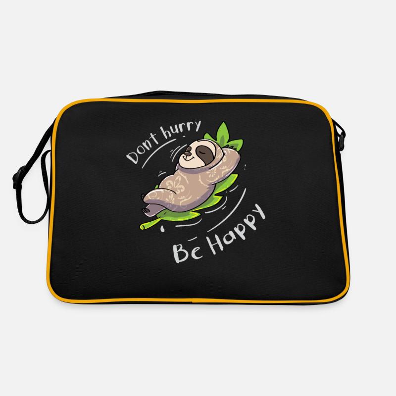 Faultier Witzig Sprichwort Retro Tasche