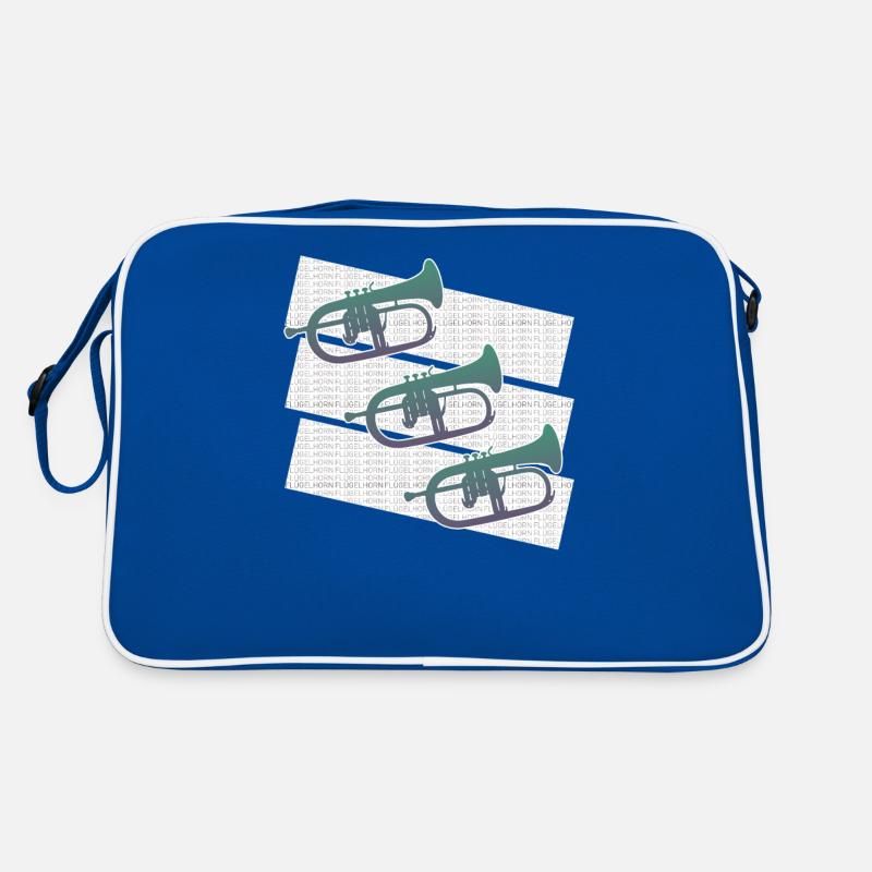 Beau graphique bugle Sac Retro