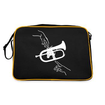 The creation of the flugelhorn - Retro Bag - black/gold - Back