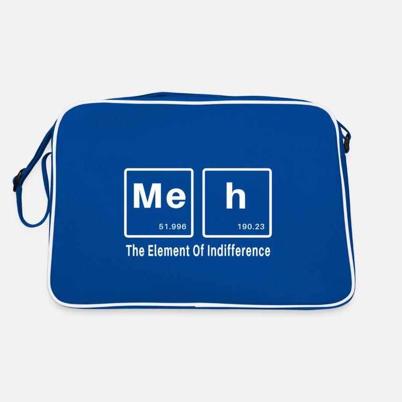 Meh das Element der Gleichgültigkeit Retro Tasche