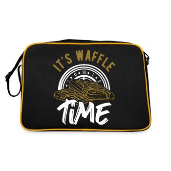 Gaufre - Sac Retro - noir/or - Dos