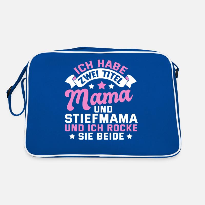Stiefmutter Mama Stiefsohn Lustig Spruch Geschenk Retro Tasche