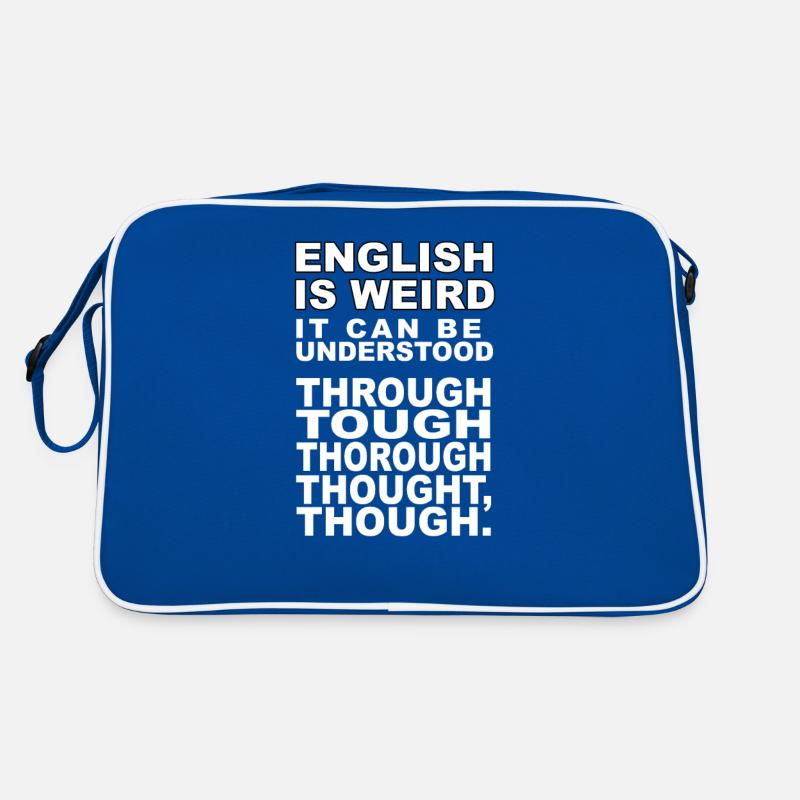 L'anglais est bizarre, on peut le comprendre Sac Retro