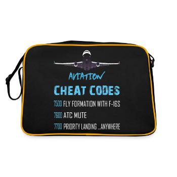 Aviation cheat codes - Retro Bag - black/gold - Back