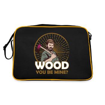 Wood you are mine - Retro Bag - black/gold - Back