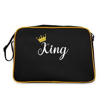 Couple couples couples tenues roi et reine cadeau - Sac Retro - noir/or - Dos