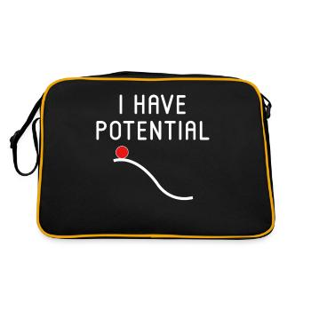 I Have Potential - Retro Bag - black/gold - Back