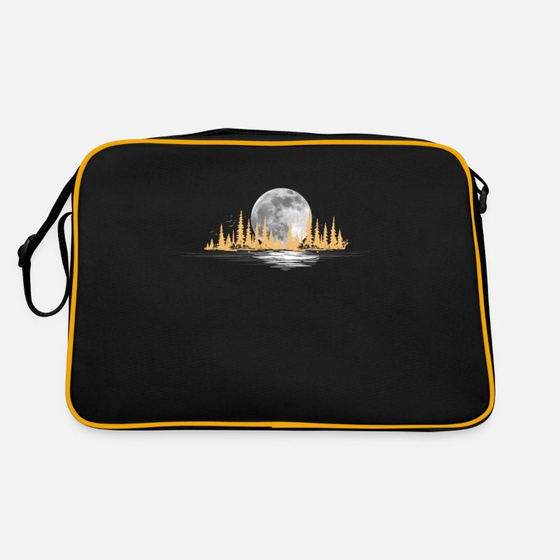 Mond Landschaft Natur Retro Tasche