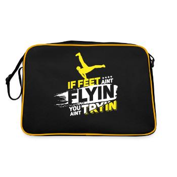 Breakdance Bboying gift I breakdancing - Retro Bag - black/gold - Back