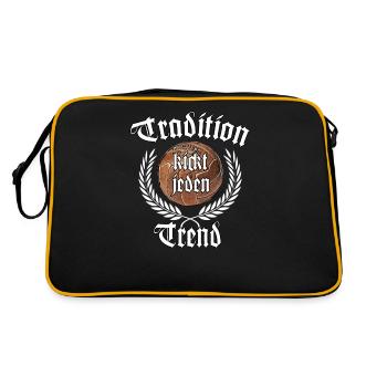La tradition donne le coup d'envoi à toutes les tendances - Sac Retro - noir/or - Dos
