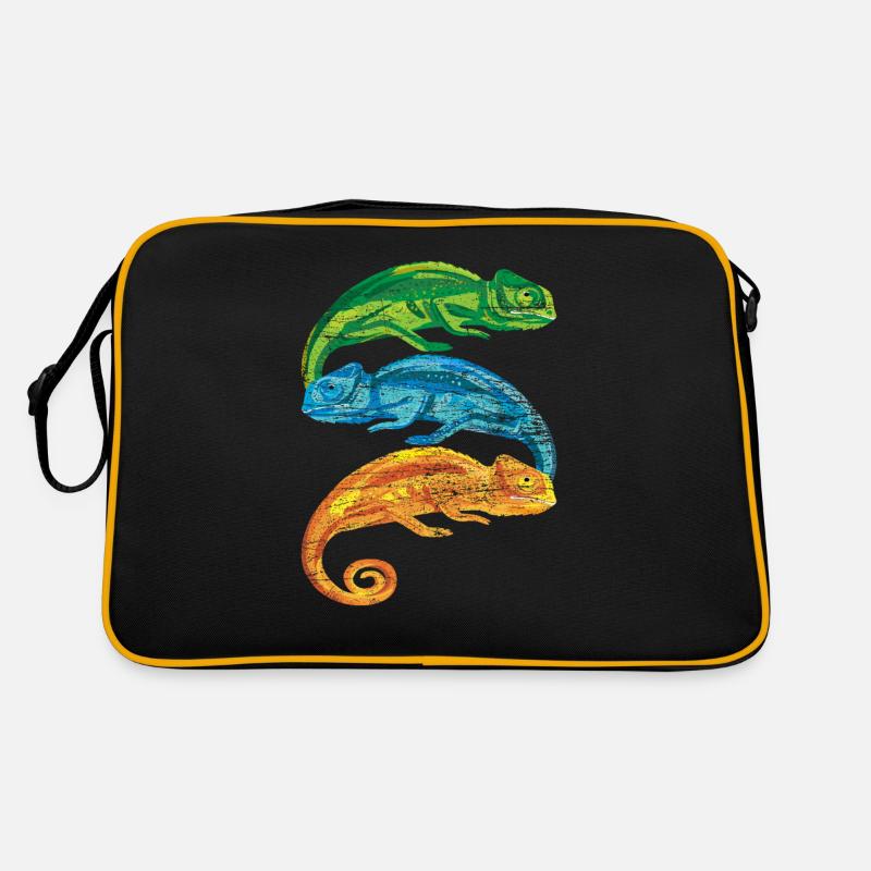 Chamäleon Retro Retro Tasche