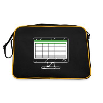 Spreadsheet computer - Retro Bag - black/gold - Back