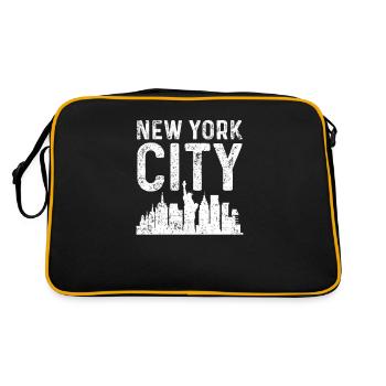 New York City - Sac Retro - noir/or - Dos