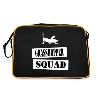 join the grasshopper squad - Retro Bag - black/gold - Back