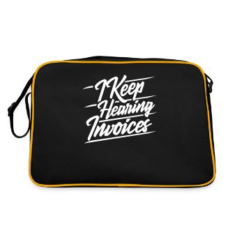 I hear accountant bills - Retro Bag - black/gold - Back
