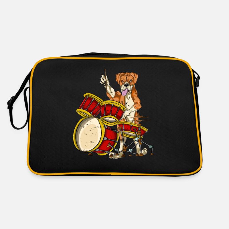 Boxer Schlagzeug - Retro Tasche - Schwarz/Gold
