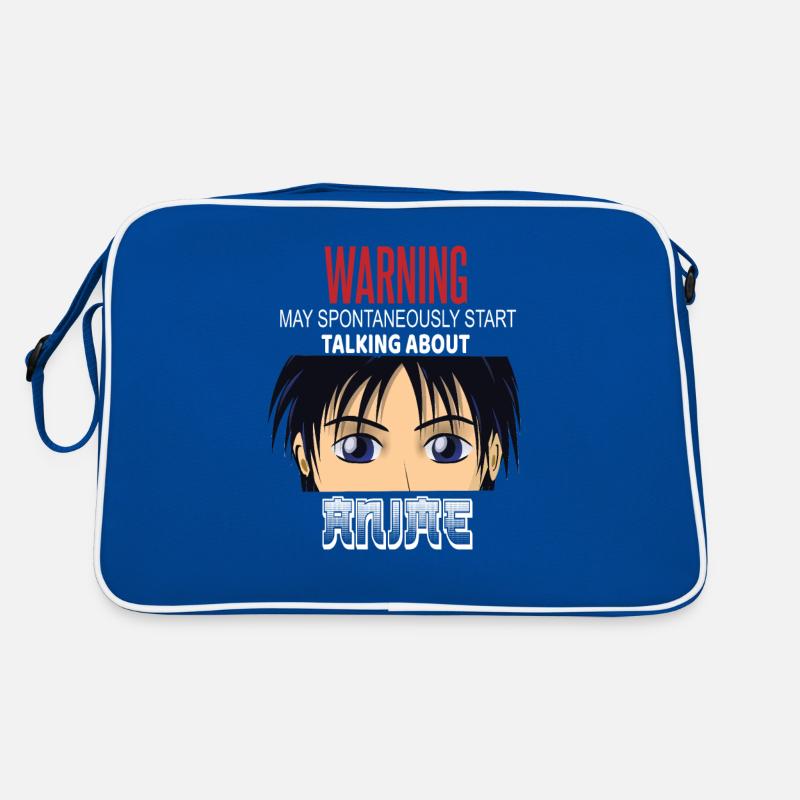 Warning May Spontaneously Start Talking Anime Retro Bag
