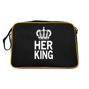 Chemise partenaire Son Roi - Cadeau Saint Valentin - Sac Retro - noir/or - Dos