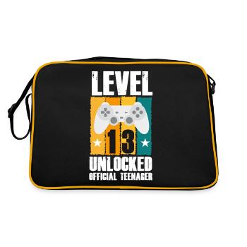 13th birthday - Retro Bag - black/gold - Back