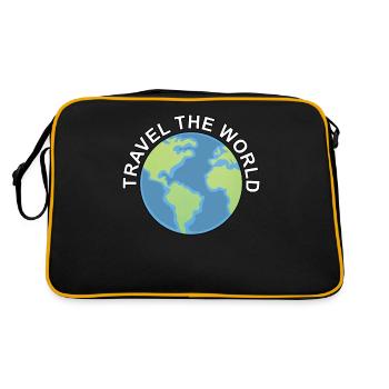 Voyage dans le monde Voyage dans le monde - Sac Retro - noir/or - Dos