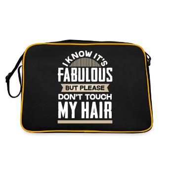 Ne touchez pas les cheveux - Sac Retro - noir/or - Dos