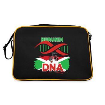 Burundi is in my DNA - Retro Bag - black/gold - Back