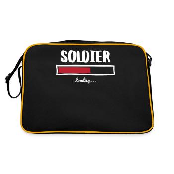 Conception drôle de soldat - Sac Retro - noir/or - Dos