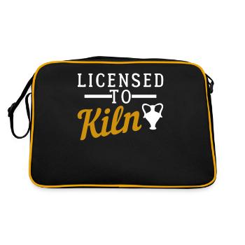 Licensed to kiln - Retro Bag - black/gold - Back