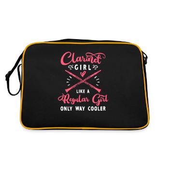 Clarinette clarinettiste clarinettiste humor - Sac Retro - noir/or - Dos