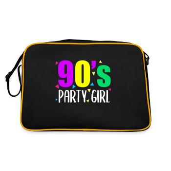 90s 80s 90s 80s - Sac Retro - noir/or - Dos