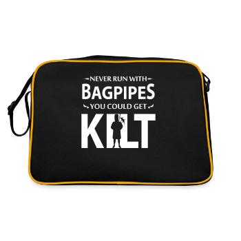 Kilt ne courez jamais avec des cornemuses, vous pourriez obtenir Kilt - Sac Retro - noir/or - Dos
