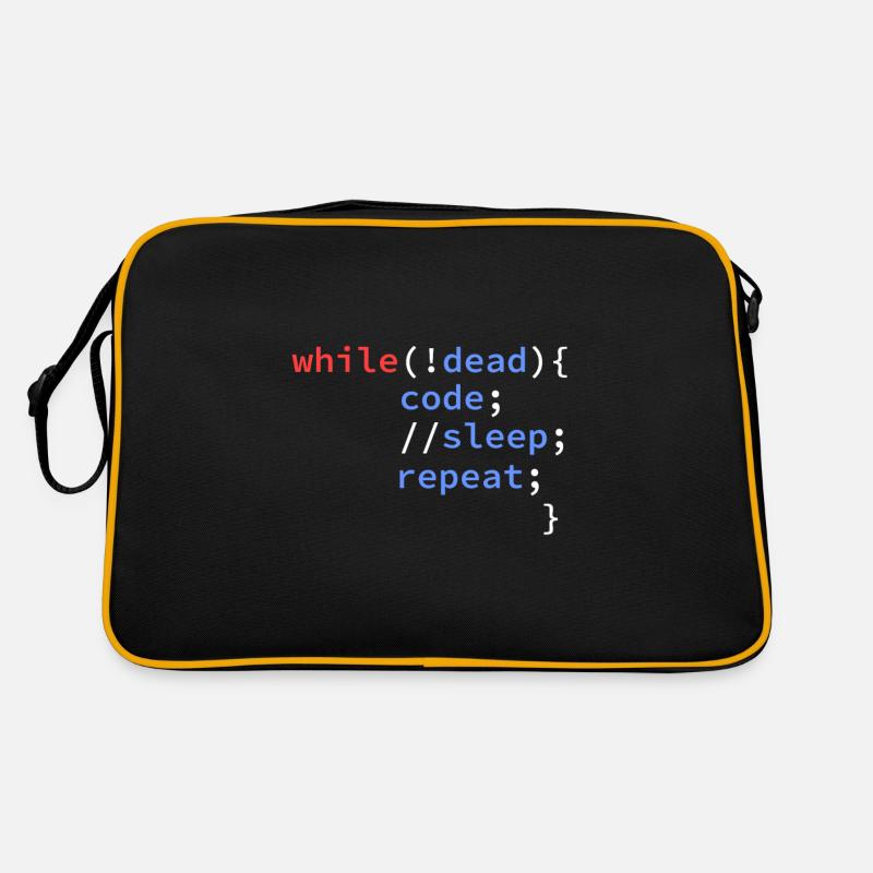 computer science developer coding programmer Retro Bag