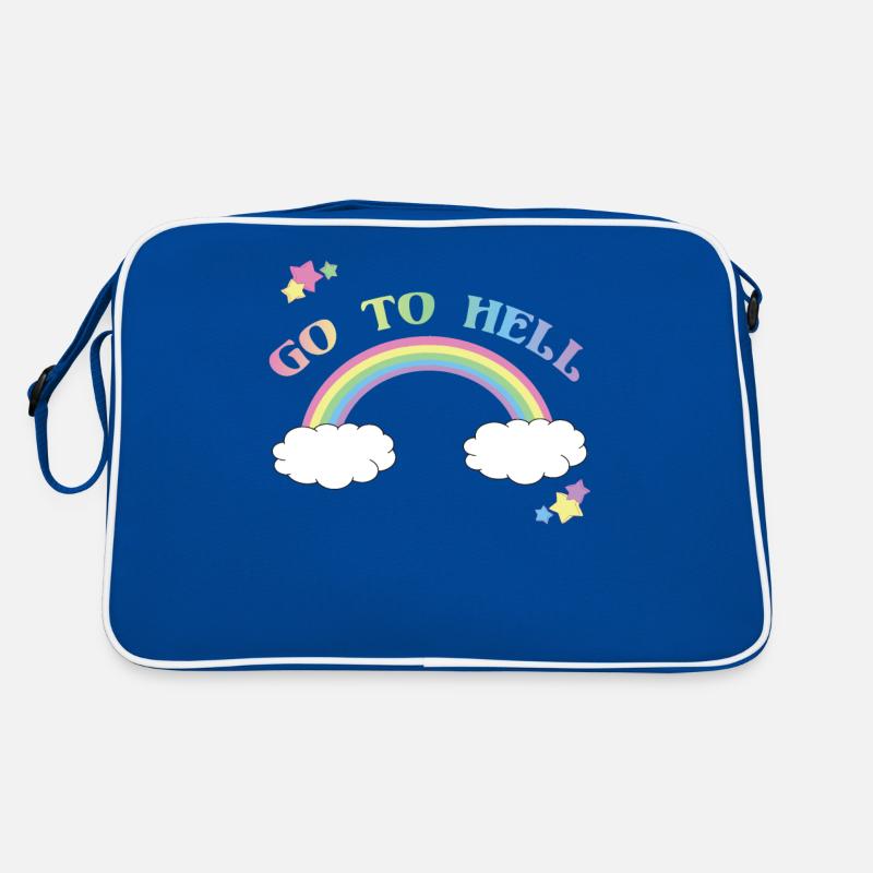 Go To Hell Rainbow Retro Bag