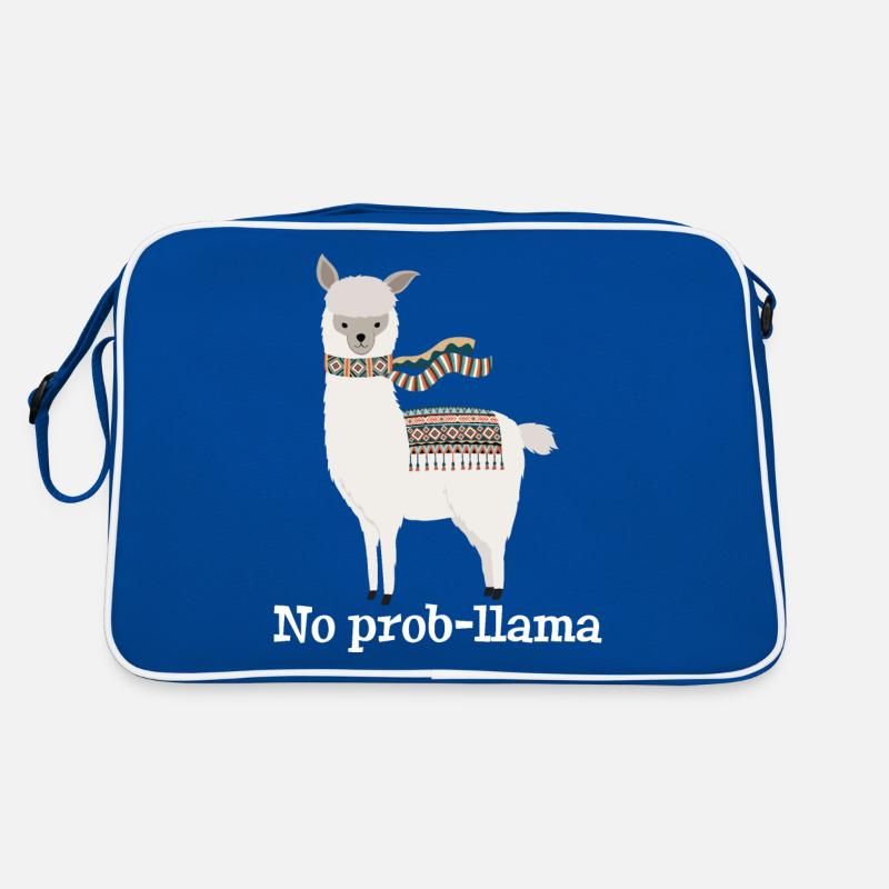 No Prob Llama Retro Tasche