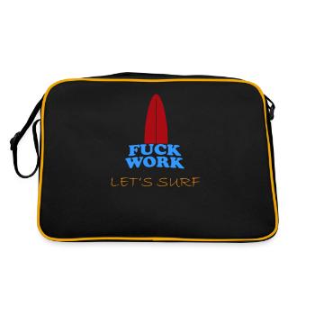 Le travail de baise permet de surfer - Sac Retro - noir/or - Dos