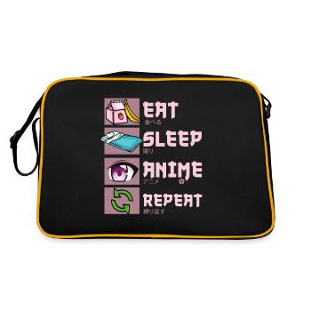 Anime - Retro Bag - black/gold - Back