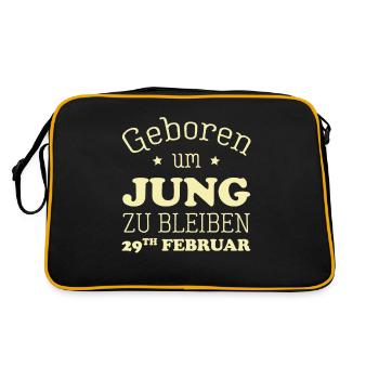 29e anniversaire du 29 février - Sac Retro - noir/or - Dos