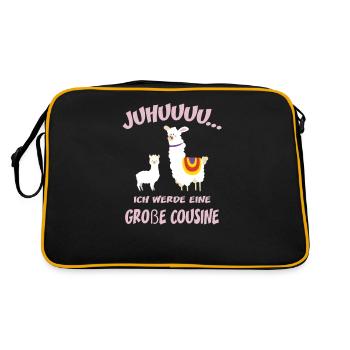 Juhuuu grand cousin alpaga - Sac Retro - noir/or - Dos