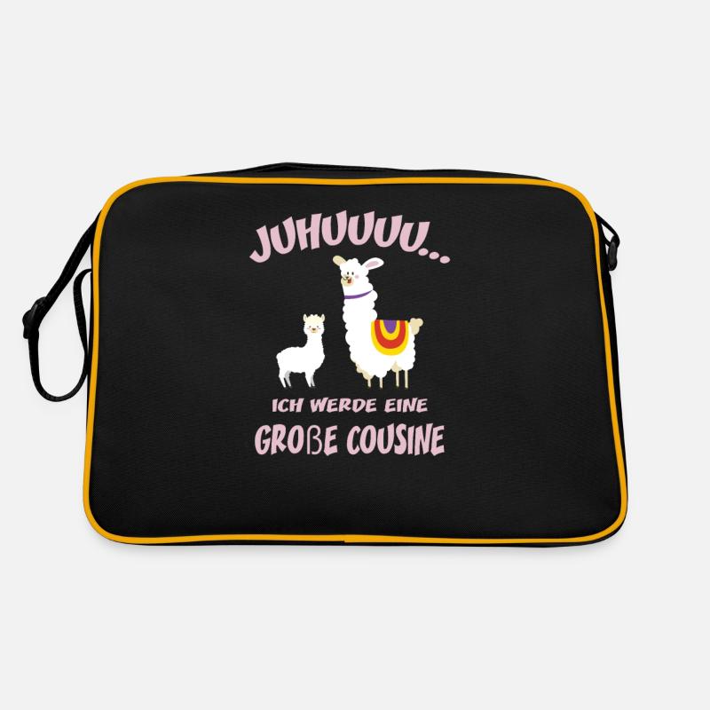 Juhuuu Alpaka große Cousine Retro Tasche