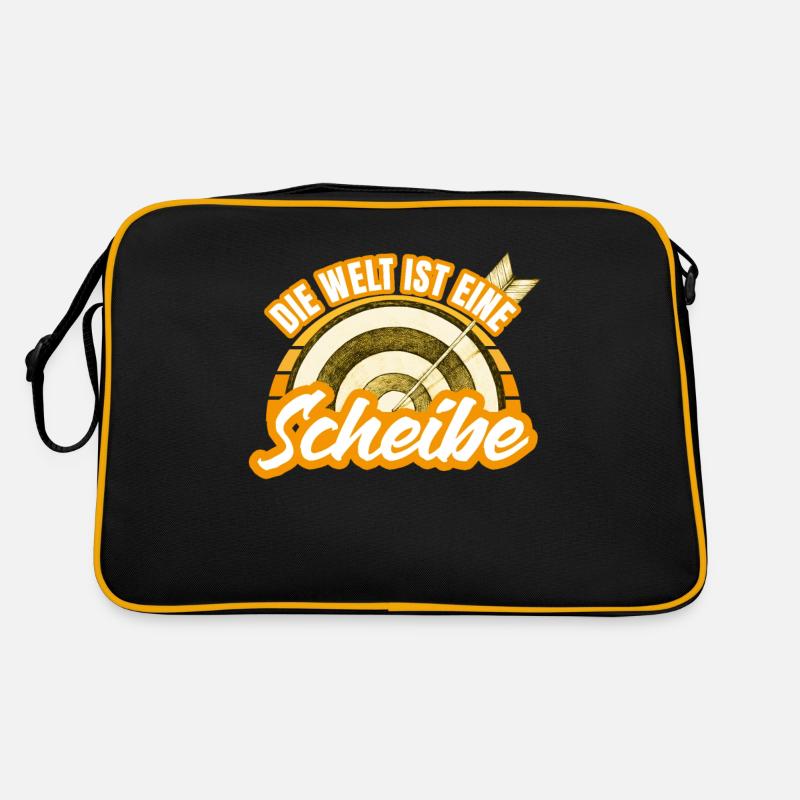 Spruch Bogenschiessen Bogenschütze Retro Tasche