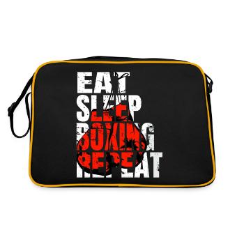 Boxing Boxing Fight Boxing Sparring Boxer Sport - Retro Bag - black/gold - Back