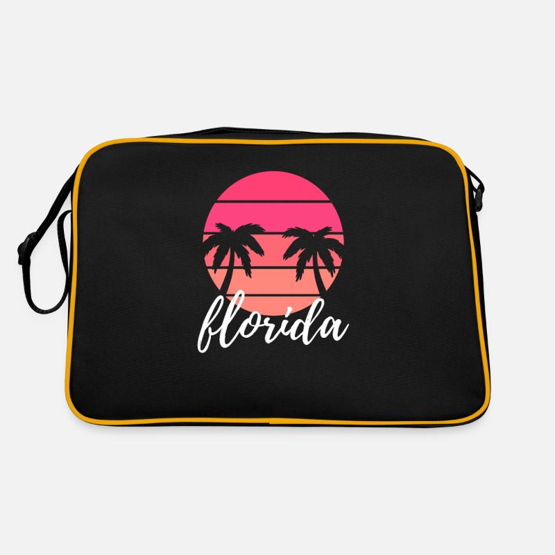 Florida - Retro Tasche - Schwarz/Gold