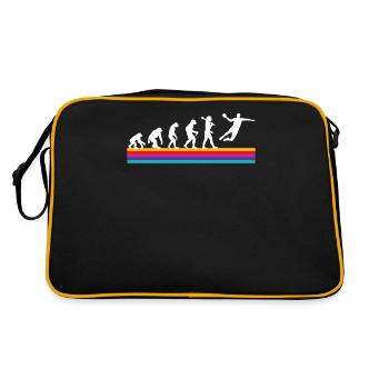 T-shirt graphique de handball rétro - Sac Retro - noir/or - Dos