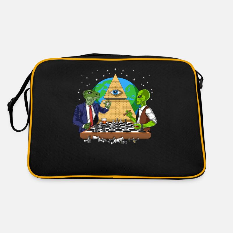 Illuminati Alien Conspiracy Retro Tasche