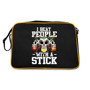 Billard Pool 8 Ball Sugar Skull Billard - Sac Retro - noir/or - Dos