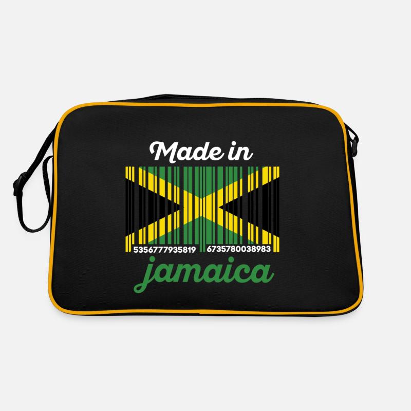 Drapeau Jamaïque code à barres Sac Retro