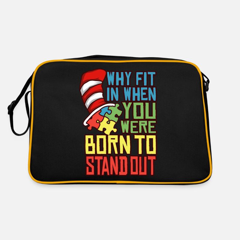 AUTISM HAT Autism Awareness Gift For Autistic Retro Bag