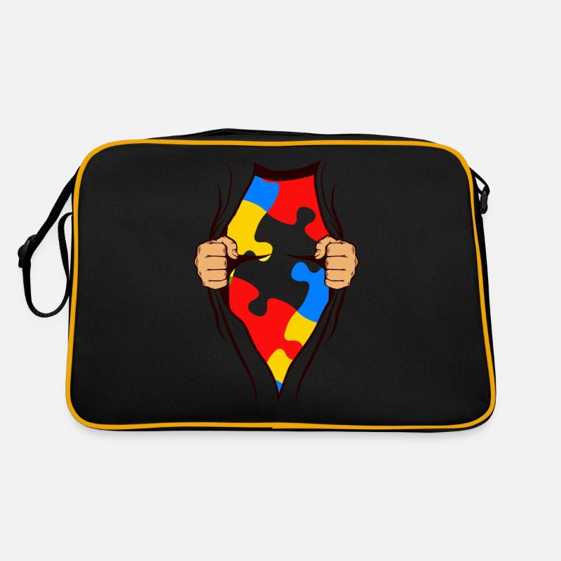 AUTISM SUPERHELD gift for autistic Retro Bag