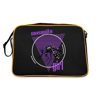 Mosquitos, Culicidae, Mosquito For Mosquito Girls - Retro Bag - black/gold - Back